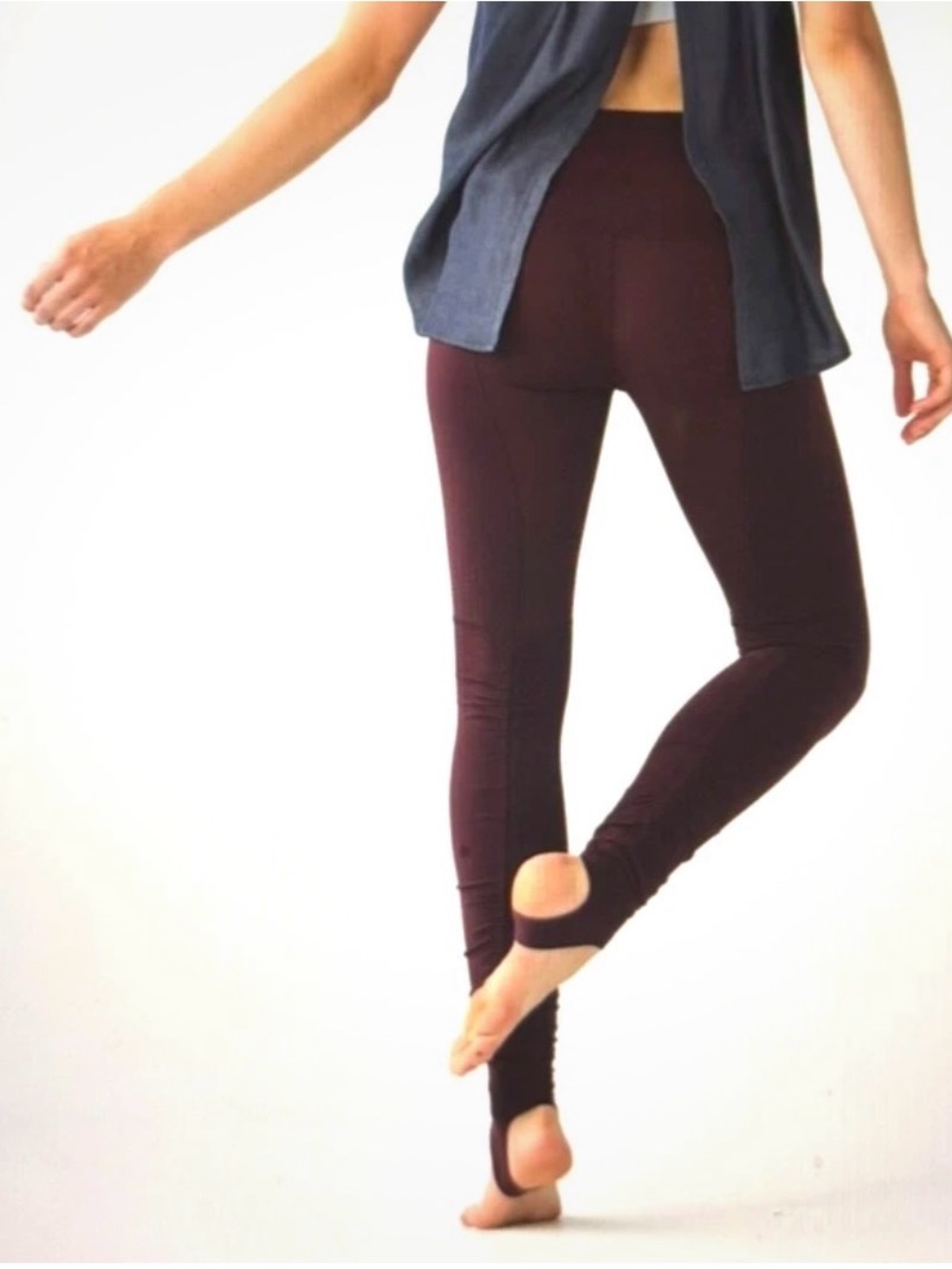 Lululemon Stirrup Leggings in Deep Burgundy